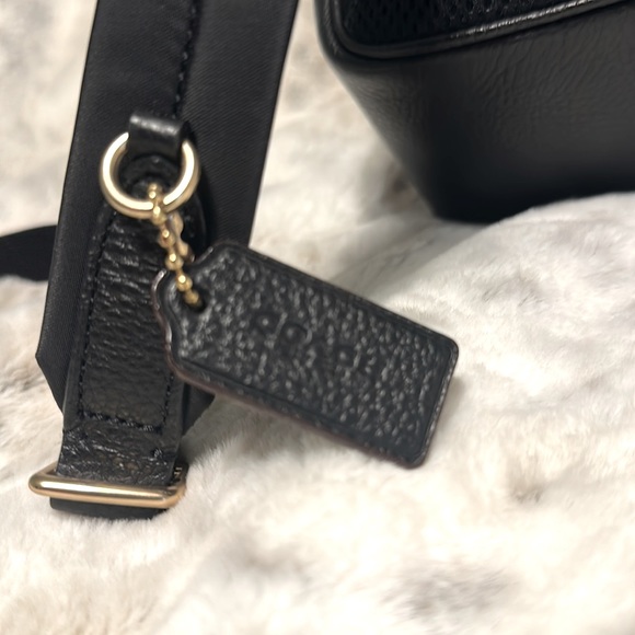 🎒COACH MINI COURT BACKPACK LEATHER SIG W/ROSE 🌹PRINT!✨BRAND NEW✨SOLD OUT! NWT! - Picture 7 of 13